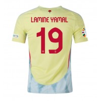Spain Lamine Yamal #19 Replica Away Shirt Euro 2024 Short Sleeve